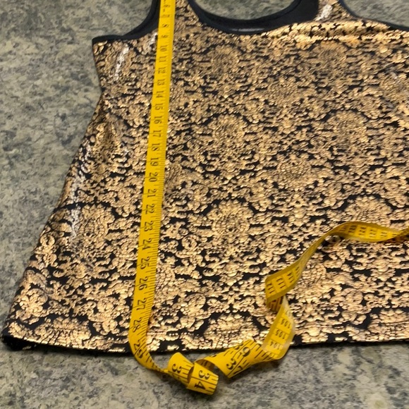 COPY - Shiny gold tank top , says large sea measurements excellent condition - Picture 7 of 7